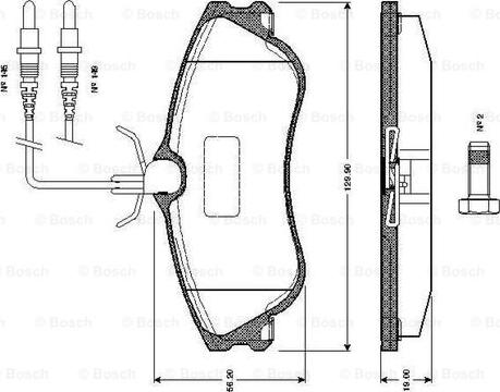 BOSCH 0 986 TB2 042 - Komplet Pločica, disk-kočnica www.molydon.hr