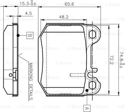 BOSCH 0 986 TB2 053 - Komplet Pločica, disk-kočnica www.molydon.hr