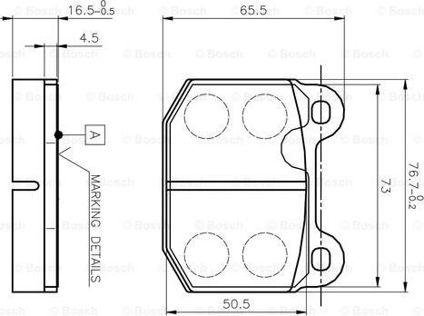 BOSCH 0 986 TB2 052 - Komplet Pločica, disk-kočnica www.molydon.hr