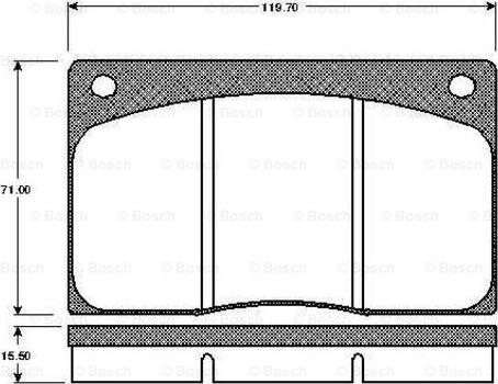 BOSCH 0 986 TB2 057 - Komplet Pločica, disk-kočnica www.molydon.hr