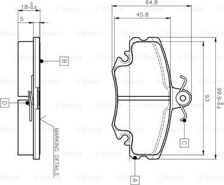 BOSCH 0 986 TB2 005 - Komplet Pločica, disk-kočnica www.molydon.hr