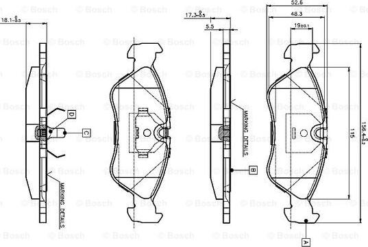 BOSCH 0 986 TB2 016 - Komplet Pločica, disk-kočnica www.molydon.hr