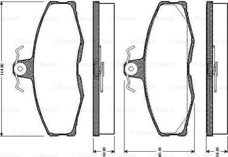 BOSCH 0 986 TB2 081 - Komplet Pločica, disk-kočnica www.molydon.hr