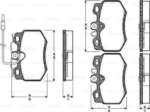 BOSCH 0 986 TB2 087 - Komplet Pločica, disk-kočnica www.molydon.hr