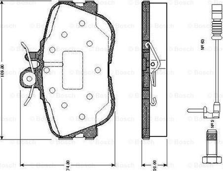 BOSCH 0 986 TB2 024 - Komplet Pločica, disk-kočnica www.molydon.hr