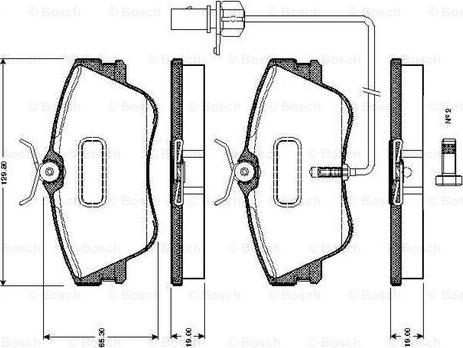 BOSCH 0 986 TB2 028 - Komplet Pločica, disk-kočnica www.molydon.hr