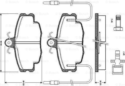 BOSCH 0 986 TB2 075 - Komplet Pločica, disk-kočnica www.molydon.hr