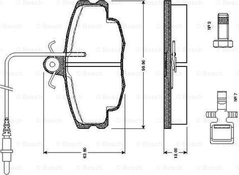 BOSCH 0 986 TB2 076 - Komplet Pločica, disk-kočnica www.molydon.hr