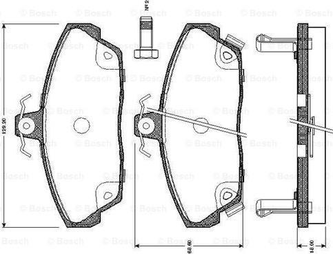 BOSCH 0 986 TB2 190 - Komplet Pločica, disk-kočnica www.molydon.hr