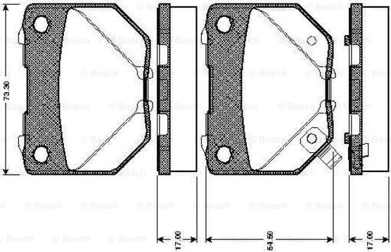 BOSCH 0 986 TB2 198 - Komplet Pločica, disk-kočnica www.molydon.hr