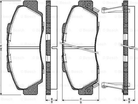 BOSCH 0 986 TB2 193 - Komplet Pločica, disk-kočnica www.molydon.hr