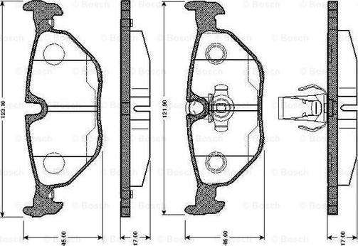 BOSCH 0 986 TB2 145 - Komplet Pločica, disk-kočnica www.molydon.hr