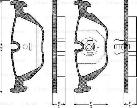 BOSCH 0 986 TB2 146 - Komplet Pločica, disk-kočnica www.molydon.hr