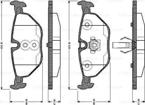 BOSCH 0 986 TB2 147 - Komplet Pločica, disk-kočnica www.molydon.hr