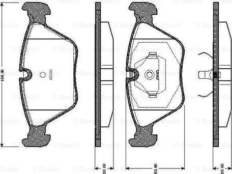 BOSCH 0 986 TB2 151 - Komplet Pločica, disk-kočnica www.molydon.hr