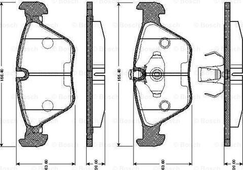 BOSCH 0 986 TB2 153 - Komplet Pločica, disk-kočnica www.molydon.hr