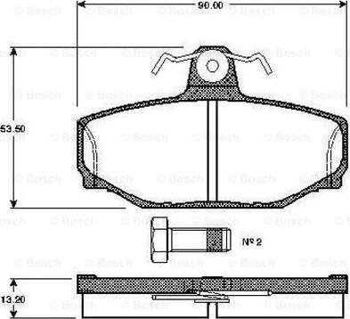 BOSCH 0 986 TB2 164 - Komplet Pločica, disk-kočnica www.molydon.hr