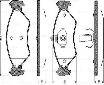 BOSCH 0 986 TB2 160 - Komplet Pločica, disk-kočnica www.molydon.hr