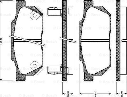 BOSCH 0 986 TB2 103 - Komplet Pločica, disk-kočnica www.molydon.hr