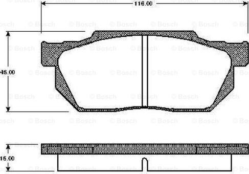 BOSCH 0 986 TB2 102 - Komplet Pločica, disk-kočnica www.molydon.hr