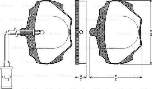 BOSCH 0 986 TB2 114 - Komplet Pločica, disk-kočnica www.molydon.hr