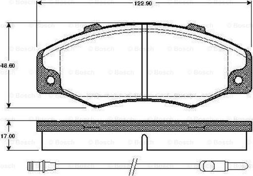 BOSCH 0 986 TB2 112 - Komplet Pločica, disk-kočnica www.molydon.hr