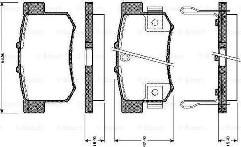 BOSCH 0 986 TB2 181 - Komplet Pločica, disk-kočnica www.molydon.hr