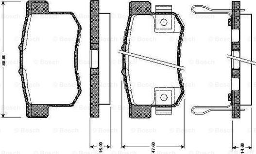 BOSCH 0 986 TB2 182 - Komplet Pločica, disk-kočnica www.molydon.hr