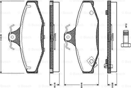 BOSCH 0 986 TB2 187 - Komplet Pločica, disk-kočnica www.molydon.hr