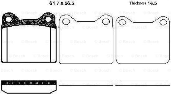 BOSCH 0 986 TB2 134 - Komplet Pločica, disk-kočnica www.molydon.hr