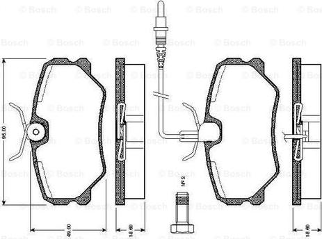 BOSCH 0 986 TB2 135 - Komplet Pločica, disk-kočnica www.molydon.hr