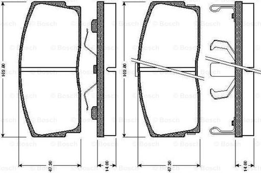 BOSCH 0 986 TB2 132 - Komplet Pločica, disk-kočnica www.molydon.hr