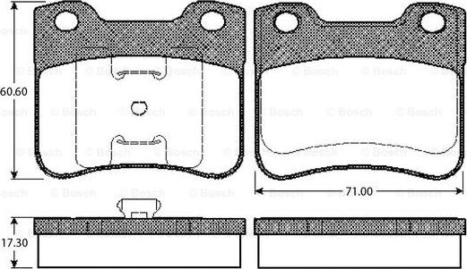 BOSCH 0 986 TB2 129 - Komplet Pločica, disk-kočnica www.molydon.hr