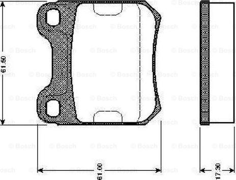 BOSCH 0 986 TB2 126 - Komplet Pločica, disk-kočnica www.molydon.hr