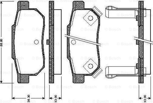 BOSCH 0 986 TB2 120 - Komplet Pločica, disk-kočnica www.molydon.hr