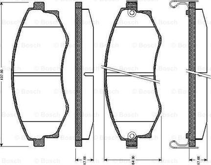 BOSCH 0 986 TB2 171 - Komplet Pločica, disk-kočnica www.molydon.hr