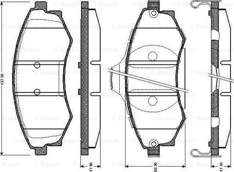 BOSCH 0 986 TB2 172 - Komplet Pločica, disk-kočnica www.molydon.hr