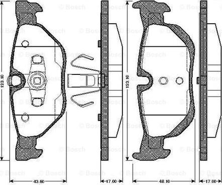 BOSCH 0 986 TB2 899 - Komplet Pločica, disk-kočnica www.molydon.hr