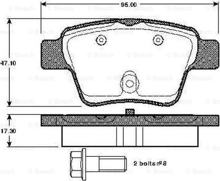 BOSCH 0 986 TB2 896 - Komplet Pločica, disk-kočnica www.molydon.hr