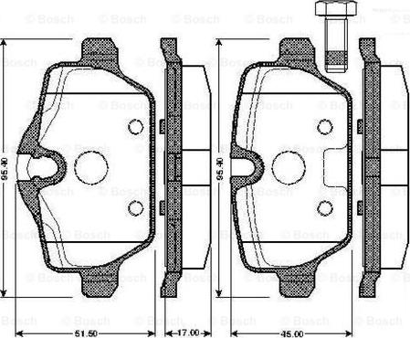 BOSCH 0 986 TB2 890 - Komplet Pločica, disk-kočnica www.molydon.hr