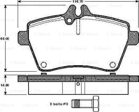 BOSCH 0 986 TB2 898 - Komplet Pločica, disk-kočnica www.molydon.hr