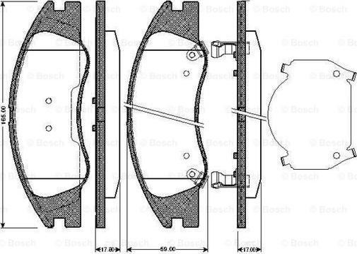 BOSCH 0 986 TB2 892 - Komplet Pločica, disk-kočnica www.molydon.hr