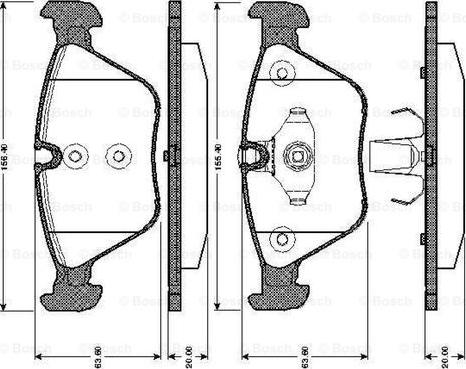 BOSCH 0 986 TB2 848 - Komplet Pločica, disk-kočnica www.molydon.hr