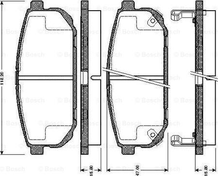 BOSCH 0 986 TB2 861 - Komplet Pločica, disk-kočnica www.molydon.hr