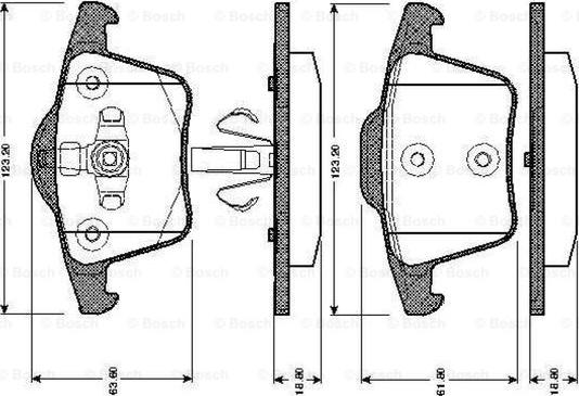 BOSCH 0 986 TB2 863 - Komplet Pločica, disk-kočnica www.molydon.hr