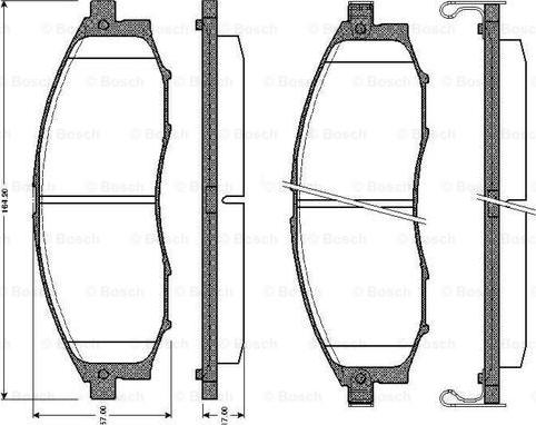 BOSCH 0 986 TB2 805 - Komplet Pločica, disk-kočnica www.molydon.hr