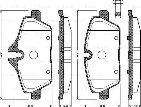 BOSCH 0 986 TB2 889 - Komplet Pločica, disk-kočnica www.molydon.hr