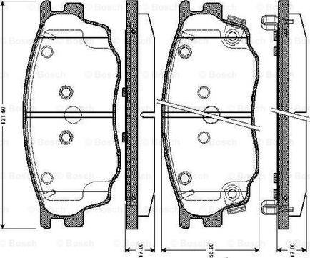 BOSCH 0 986 TB2 822 - Komplet Pločica, disk-kočnica www.molydon.hr