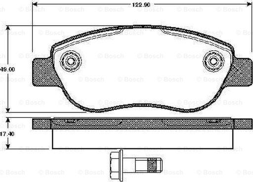 BOSCH 0 986 TB2 874 - Komplet Pločica, disk-kočnica www.molydon.hr