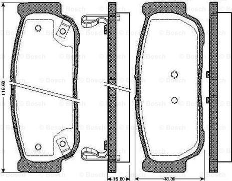 BOSCH 0 986 TB2 870 - Komplet Pločica, disk-kočnica www.molydon.hr